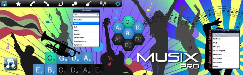 Musix Pro - Isomorphic MIDI Music Instrument